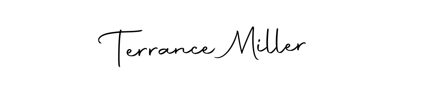 Similarly Autography-DOLnW is the best handwritten signature design. Signature creator online .You can use it as an online autograph creator for name Terrance Miller. Terrance Miller signature style 10 images and pictures png