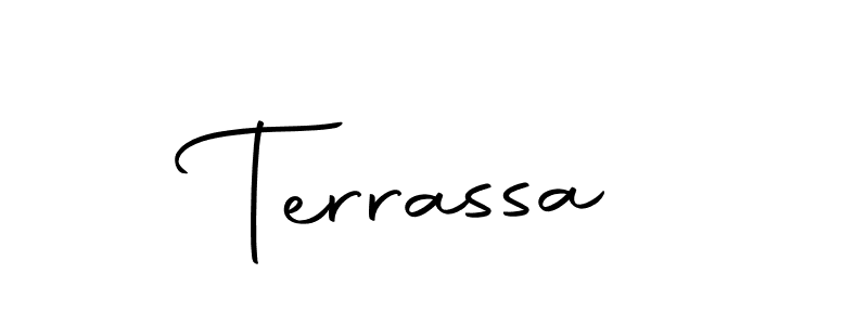 Use a signature maker to create a handwritten signature online. With this signature software, you can design (Autography-DOLnW) your own signature for name Terrassa. Terrassa signature style 10 images and pictures png