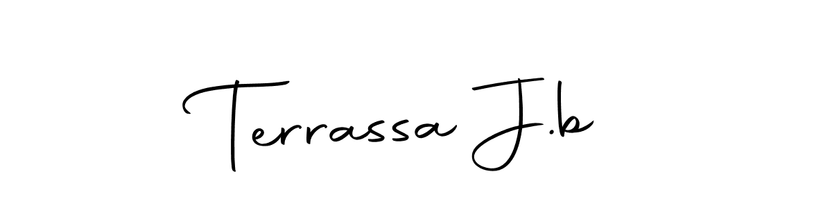How to make Terrassa J.b signature? Autography-DOLnW is a professional autograph style. Create handwritten signature for Terrassa J.b name. Terrassa J.b signature style 10 images and pictures png