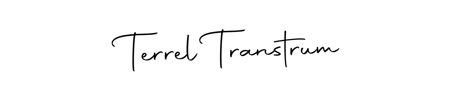 Design your own signature with our free online signature maker. With this signature software, you can create a handwritten (Autography-DOLnW) signature for name Terrel Transtrum. Terrel Transtrum signature style 10 images and pictures png