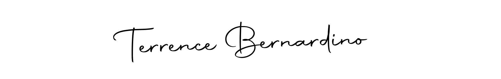 Design your own signature with our free online signature maker. With this signature software, you can create a handwritten (Autography-DOLnW) signature for name Terrence Bernardino. Terrence Bernardino signature style 10 images and pictures png