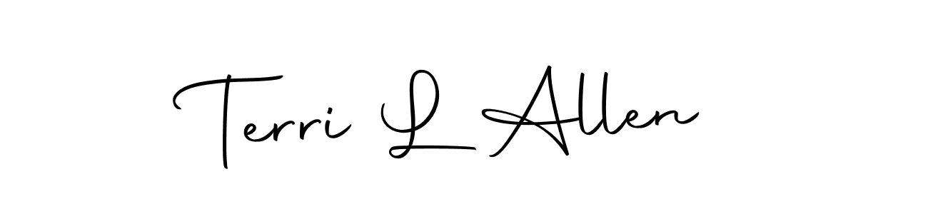 Make a beautiful signature design for name Terri L Allen. With this signature (Autography-DOLnW) style, you can create a handwritten signature for free. Terri L Allen signature style 10 images and pictures png