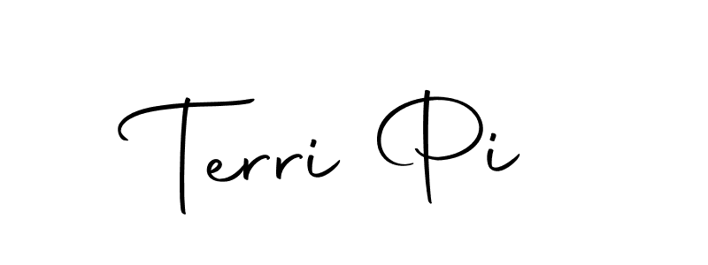 How to make Terri Pi name signature. Use Autography-DOLnW style for creating short signs online. This is the latest handwritten sign. Terri Pi signature style 10 images and pictures png