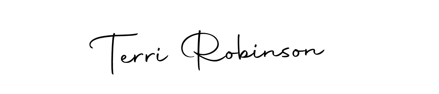 Design your own signature with our free online signature maker. With this signature software, you can create a handwritten (Autography-DOLnW) signature for name Terri Robinson. Terri Robinson signature style 10 images and pictures png