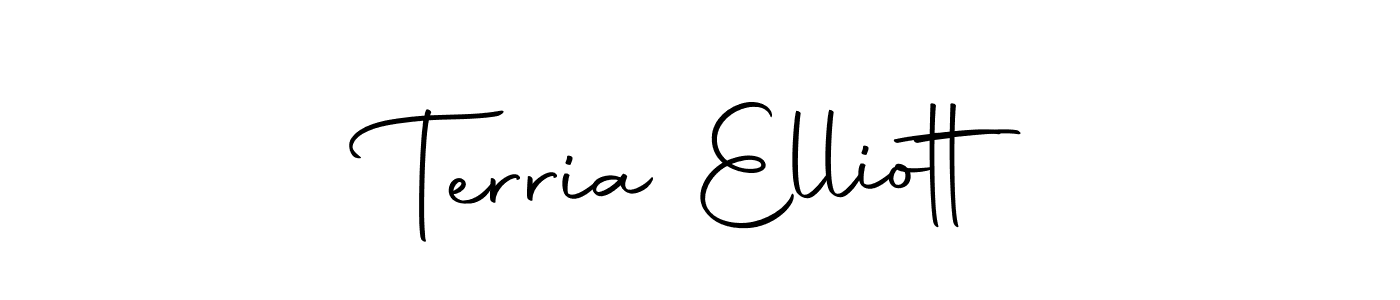 Also we have Terria Elliott name is the best signature style. Create professional handwritten signature collection using Autography-DOLnW autograph style. Terria Elliott signature style 10 images and pictures png