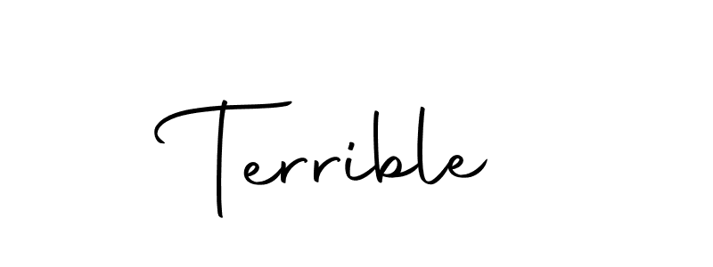 Terrible stylish signature style. Best Handwritten Sign (Autography-DOLnW) for my name. Handwritten Signature Collection Ideas for my name Terrible. Terrible signature style 10 images and pictures png