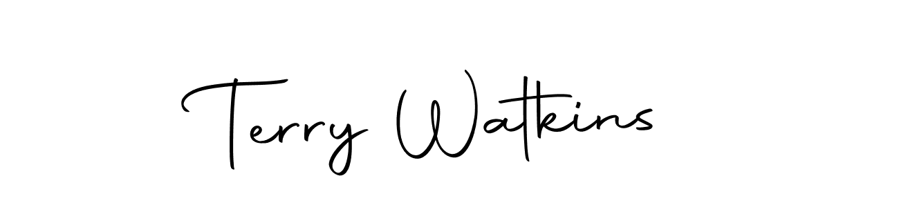 Create a beautiful signature design for name Terry Watkins. With this signature (Autography-DOLnW) fonts, you can make a handwritten signature for free. Terry Watkins signature style 10 images and pictures png