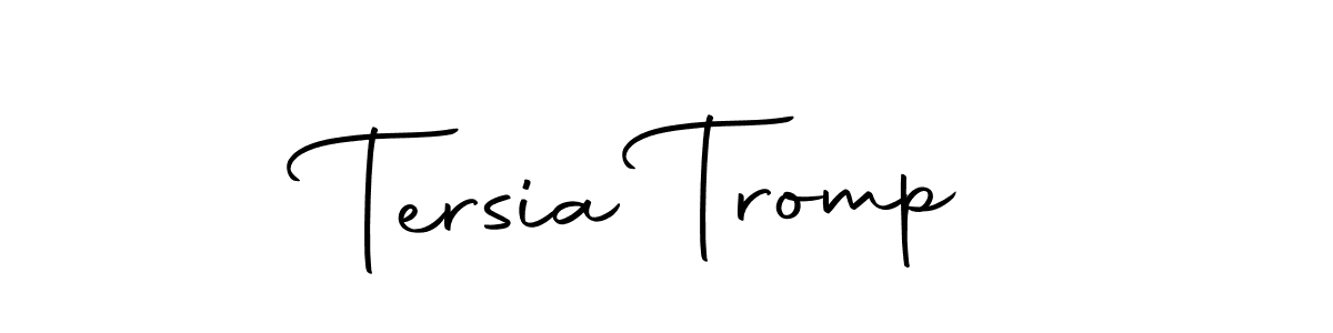 Create a beautiful signature design for name Tersia Tromp. With this signature (Autography-DOLnW) fonts, you can make a handwritten signature for free. Tersia Tromp signature style 10 images and pictures png