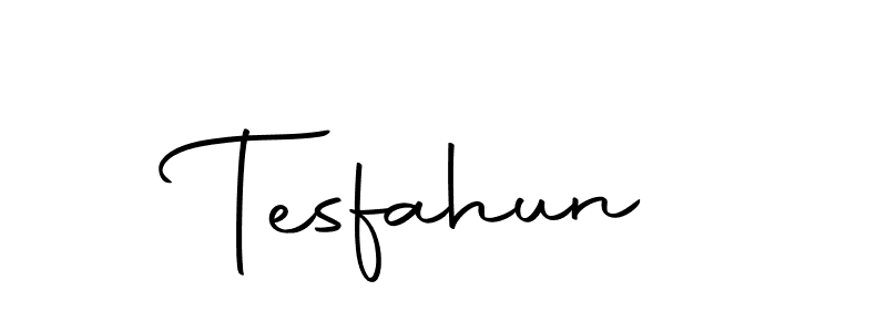 Use a signature maker to create a handwritten signature online. With this signature software, you can design (Autography-DOLnW) your own signature for name Tesfahun. Tesfahun signature style 10 images and pictures png