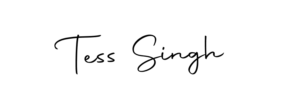 Design your own signature with our free online signature maker. With this signature software, you can create a handwritten (Autography-DOLnW) signature for name Tess Singh. Tess Singh signature style 10 images and pictures png