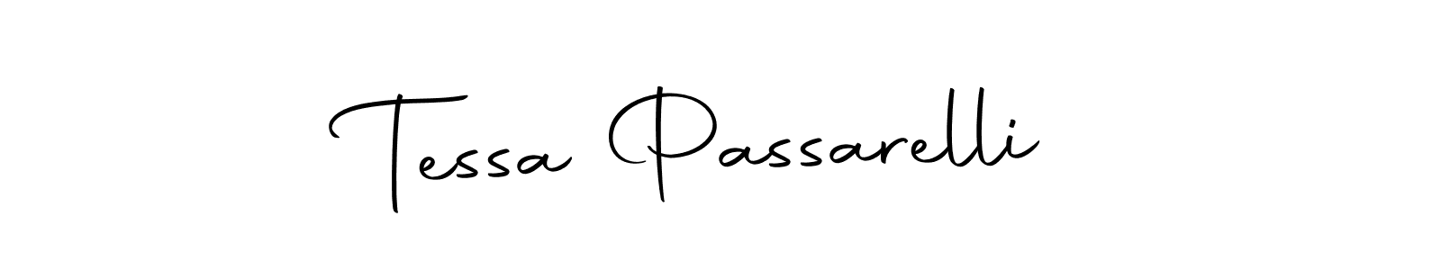 Design your own signature with our free online signature maker. With this signature software, you can create a handwritten (Autography-DOLnW) signature for name Tessa Passarelli. Tessa Passarelli signature style 10 images and pictures png