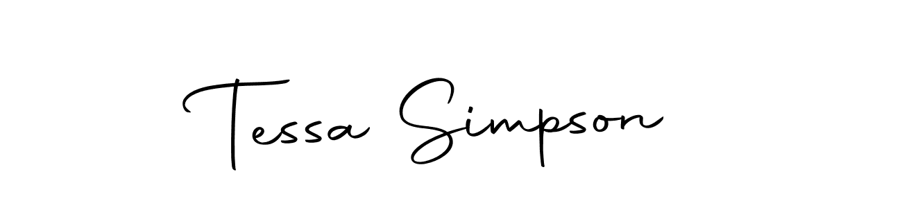 Make a beautiful signature design for name Tessa Simpson. Use this online signature maker to create a handwritten signature for free. Tessa Simpson signature style 10 images and pictures png