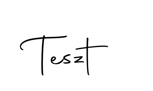 Create a beautiful signature design for name Teszt. With this signature (Autography-DOLnW) fonts, you can make a handwritten signature for free. Teszt signature style 10 images and pictures png