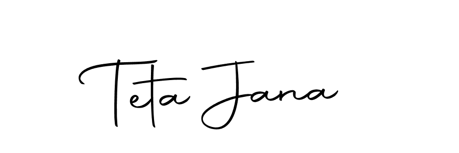Also You can easily find your signature by using the search form. We will create Teta Jana name handwritten signature images for you free of cost using Autography-DOLnW sign style. Teta Jana signature style 10 images and pictures png