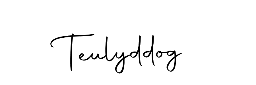 How to make Teulyddog name signature. Use Autography-DOLnW style for creating short signs online. This is the latest handwritten sign. Teulyddog signature style 10 images and pictures png