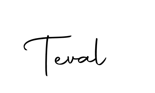 Design your own signature with our free online signature maker. With this signature software, you can create a handwritten (Autography-DOLnW) signature for name Teval. Teval signature style 10 images and pictures png