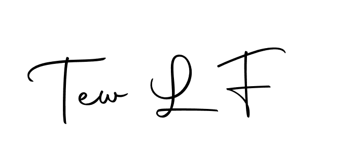 How to make Tew L F name signature. Use Autography-DOLnW style for creating short signs online. This is the latest handwritten sign. Tew L F signature style 10 images and pictures png