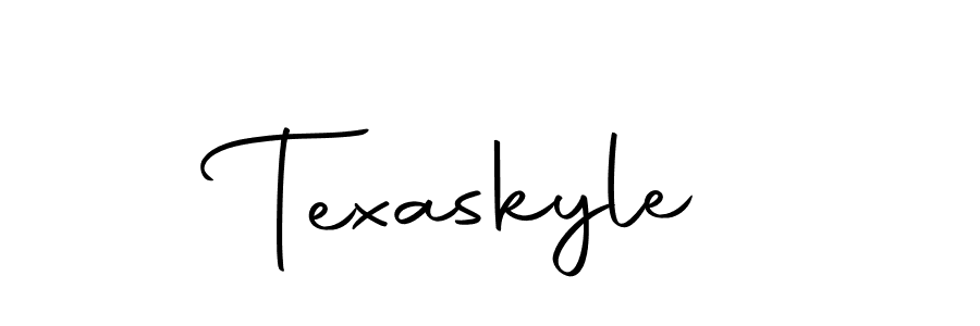 Make a beautiful signature design for name Texaskyle. With this signature (Autography-DOLnW) style, you can create a handwritten signature for free. Texaskyle signature style 10 images and pictures png