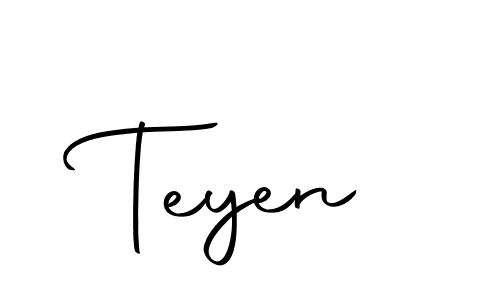 Make a beautiful signature design for name Teyen. With this signature (Autography-DOLnW) style, you can create a handwritten signature for free. Teyen signature style 10 images and pictures png