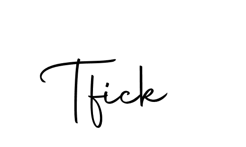 Create a beautiful signature design for name Tfick. With this signature (Autography-DOLnW) fonts, you can make a handwritten signature for free. Tfick signature style 10 images and pictures png