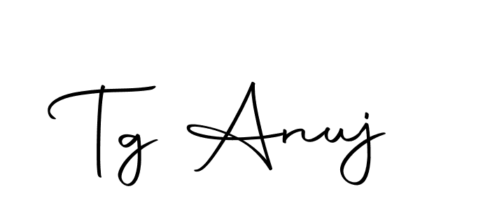 Make a short Tg Anuj signature style. Manage your documents anywhere anytime using Autography-DOLnW. Create and add eSignatures, submit forms, share and send files easily. Tg Anuj signature style 10 images and pictures png