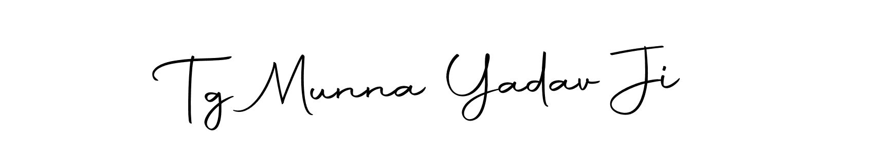 Use a signature maker to create a handwritten signature online. With this signature software, you can design (Autography-DOLnW) your own signature for name Tg Munna Yadav Ji. Tg Munna Yadav Ji signature style 10 images and pictures png