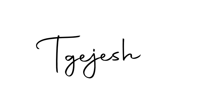 Design your own signature with our free online signature maker. With this signature software, you can create a handwritten (Autography-DOLnW) signature for name Tgejesh. Tgejesh signature style 10 images and pictures png