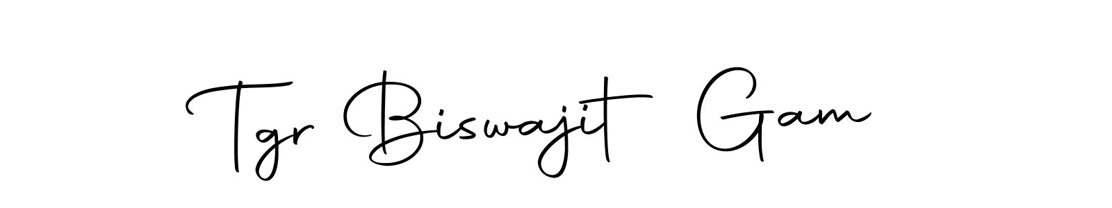 Make a beautiful signature design for name Tgr Biswajit Gam. Use this online signature maker to create a handwritten signature for free. Tgr Biswajit Gam signature style 10 images and pictures png