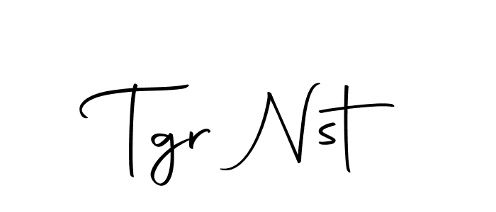 Make a beautiful signature design for name Tgr Nst. With this signature (Autography-DOLnW) style, you can create a handwritten signature for free. Tgr Nst signature style 10 images and pictures png