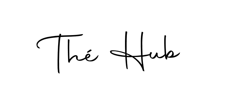 Thé Hub stylish signature style. Best Handwritten Sign (Autography-DOLnW) for my name. Handwritten Signature Collection Ideas for my name Thé Hub. Thé Hub signature style 10 images and pictures png