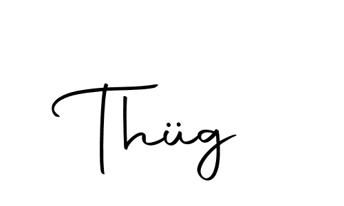 You should practise on your own different ways (Autography-DOLnW) to write your name (Thüg) in signature. don't let someone else do it for you. Thüg signature style 10 images and pictures png