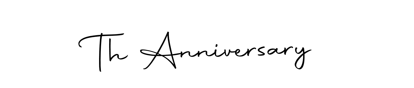 Use a signature maker to create a handwritten signature online. With this signature software, you can design (Autography-DOLnW) your own signature for name Th Anniversary. Th Anniversary signature style 10 images and pictures png