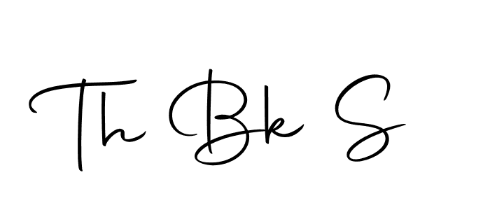 How to make Th Bk S signature? Autography-DOLnW is a professional autograph style. Create handwritten signature for Th Bk S name. Th Bk S signature style 10 images and pictures png