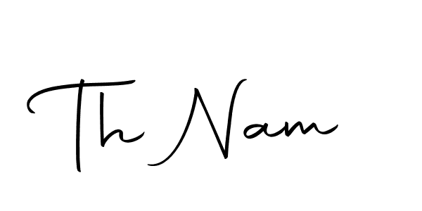 Make a beautiful signature design for name Th Nam. With this signature (Autography-DOLnW) style, you can create a handwritten signature for free. Th Nam signature style 10 images and pictures png