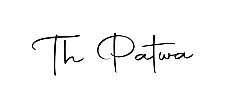 Make a beautiful signature design for name Th Patwa. With this signature (Autography-DOLnW) style, you can create a handwritten signature for free. Th Patwa signature style 10 images and pictures png