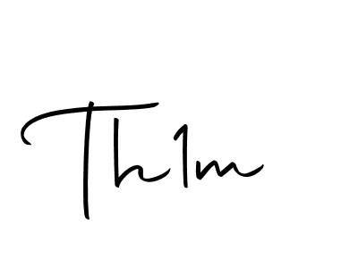 How to make Th1m name signature. Use Autography-DOLnW style for creating short signs online. This is the latest handwritten sign. Th1m signature style 10 images and pictures png