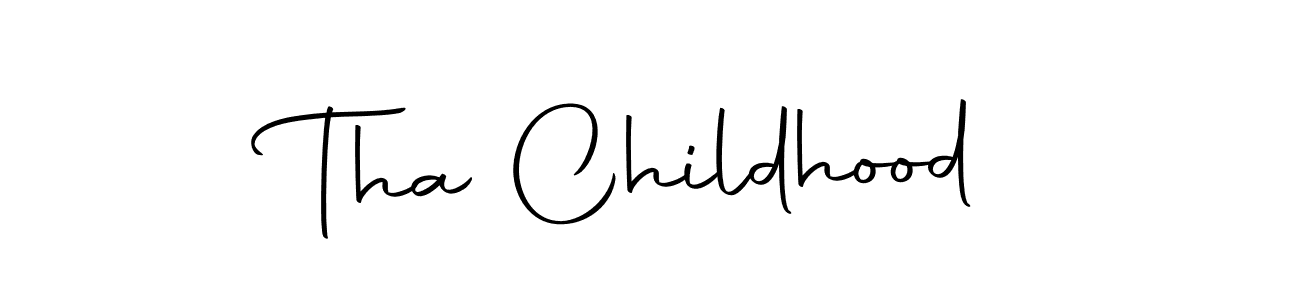 Tha Childhood stylish signature style. Best Handwritten Sign (Autography-DOLnW) for my name. Handwritten Signature Collection Ideas for my name Tha Childhood. Tha Childhood signature style 10 images and pictures png