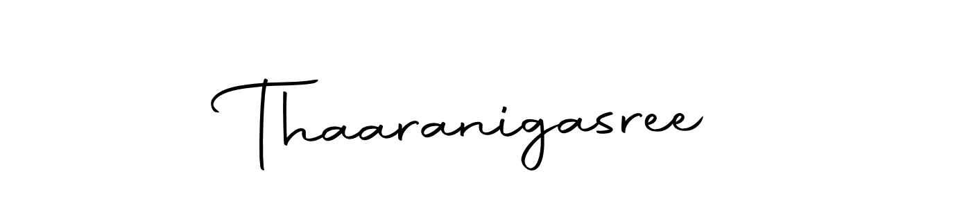 Design your own signature with our free online signature maker. With this signature software, you can create a handwritten (Autography-DOLnW) signature for name Thaaranigasree. Thaaranigasree signature style 10 images and pictures png