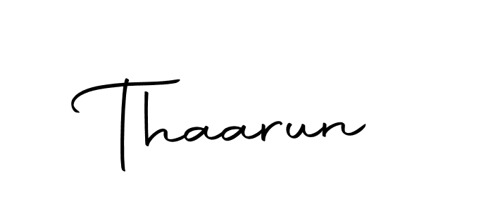 You should practise on your own different ways (Autography-DOLnW) to write your name (Thaarun) in signature. don't let someone else do it for you. Thaarun signature style 10 images and pictures png