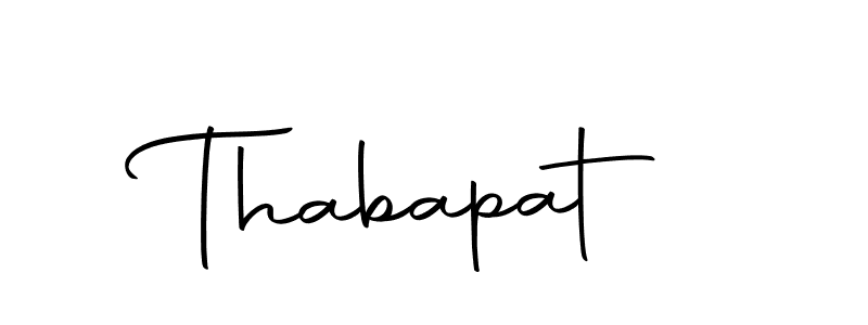 Make a beautiful signature design for name Thabapat. With this signature (Autography-DOLnW) style, you can create a handwritten signature for free. Thabapat signature style 10 images and pictures png