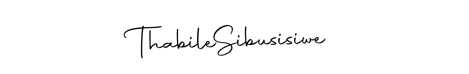 The best way (Autography-DOLnW) to make a short signature is to pick only two or three words in your name. The name Thabile  Sibusisiwe include a total of six letters. For converting this name. Thabile  Sibusisiwe signature style 10 images and pictures png