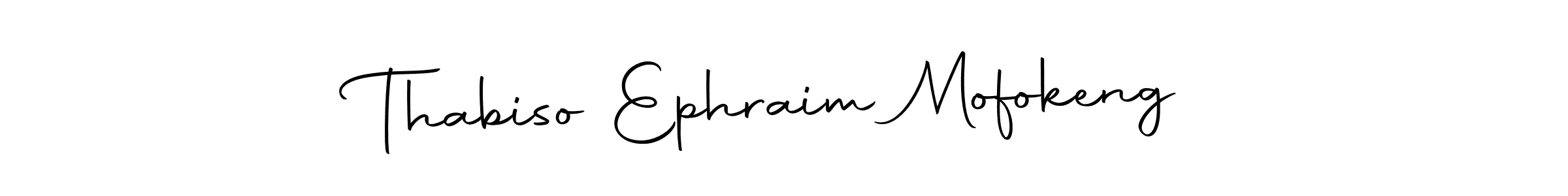 Create a beautiful signature design for name Thabiso Ephraim Mofokeng. With this signature (Autography-DOLnW) fonts, you can make a handwritten signature for free. Thabiso Ephraim Mofokeng signature style 10 images and pictures png