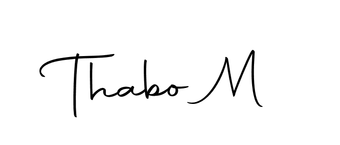 How to make Thabo M name signature. Use Autography-DOLnW style for creating short signs online. This is the latest handwritten sign. Thabo M signature style 10 images and pictures png