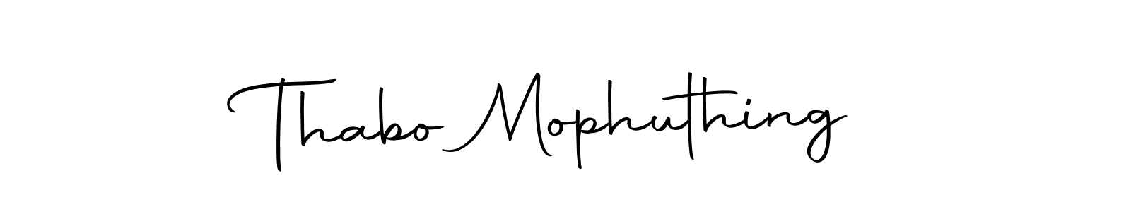 Make a beautiful signature design for name Thabo Mophuthing. With this signature (Autography-DOLnW) style, you can create a handwritten signature for free. Thabo Mophuthing signature style 10 images and pictures png