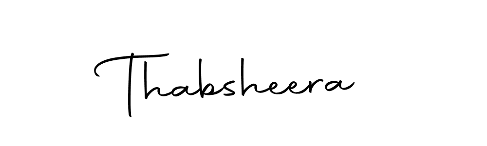 if you are searching for the best signature style for your name Thabsheera. so please give up your signature search. here we have designed multiple signature styles  using Autography-DOLnW. Thabsheera signature style 10 images and pictures png