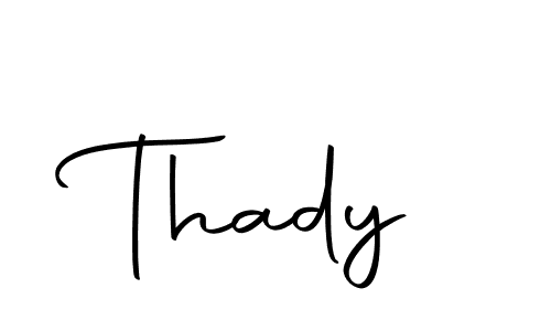 How to make Thady name signature. Use Autography-DOLnW style for creating short signs online. This is the latest handwritten sign. Thady signature style 10 images and pictures png