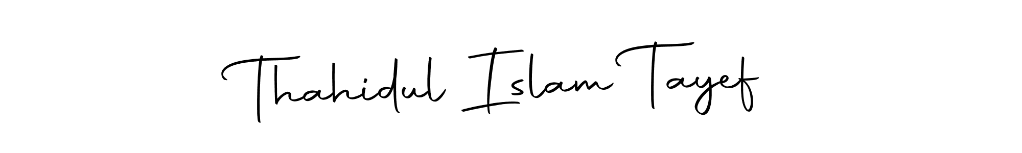 Create a beautiful signature design for name Thahidul Islam Tayef. With this signature (Autography-DOLnW) fonts, you can make a handwritten signature for free. Thahidul Islam Tayef signature style 10 images and pictures png