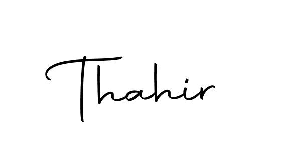 Create a beautiful signature design for name Thahir. With this signature (Autography-DOLnW) fonts, you can make a handwritten signature for free. Thahir signature style 10 images and pictures png