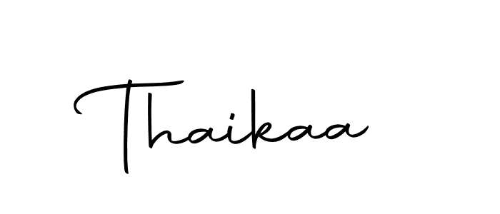 Create a beautiful signature design for name Thaikaa. With this signature (Autography-DOLnW) fonts, you can make a handwritten signature for free. Thaikaa signature style 10 images and pictures png