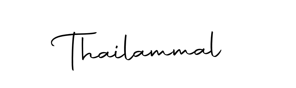 Design your own signature with our free online signature maker. With this signature software, you can create a handwritten (Autography-DOLnW) signature for name Thailammal. Thailammal signature style 10 images and pictures png